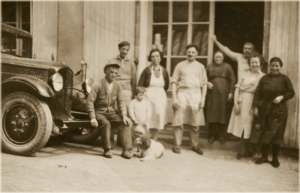 Boulangerie Baudet au Bourg en 1935 (Col. Ch. RAMBLIERE)