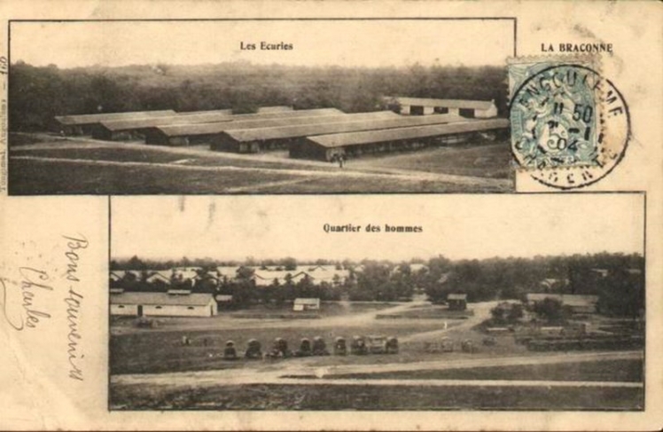 Carte Postale Ancienne – Camp De La Braconne, Vue Générale