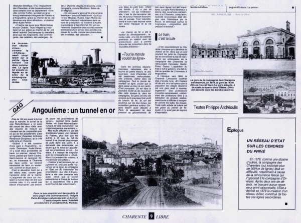 Charente Libre du 12 janvier 1995