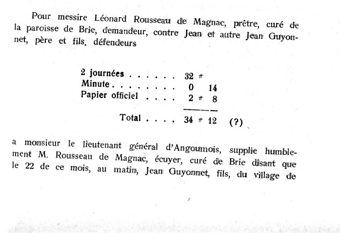 Photocopie extraite du livre d'Eugène DUBOIS