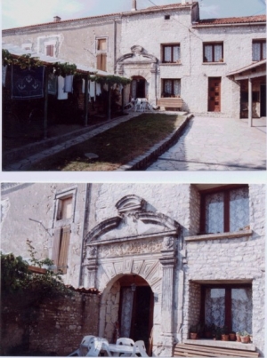 Porte de la demeure du seigneur de Nesmond en 1993