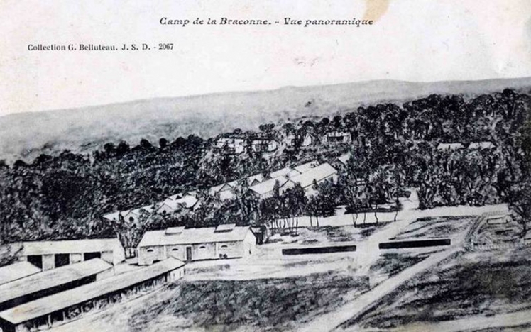 Carte Postale Ancienne – Camp De La Braconne, Vue Générale